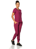 Comfy Master – Sierra Vişne Kadın Kargo Jogger Medikal Üniforma Tek Alt - Comfy Master 2025