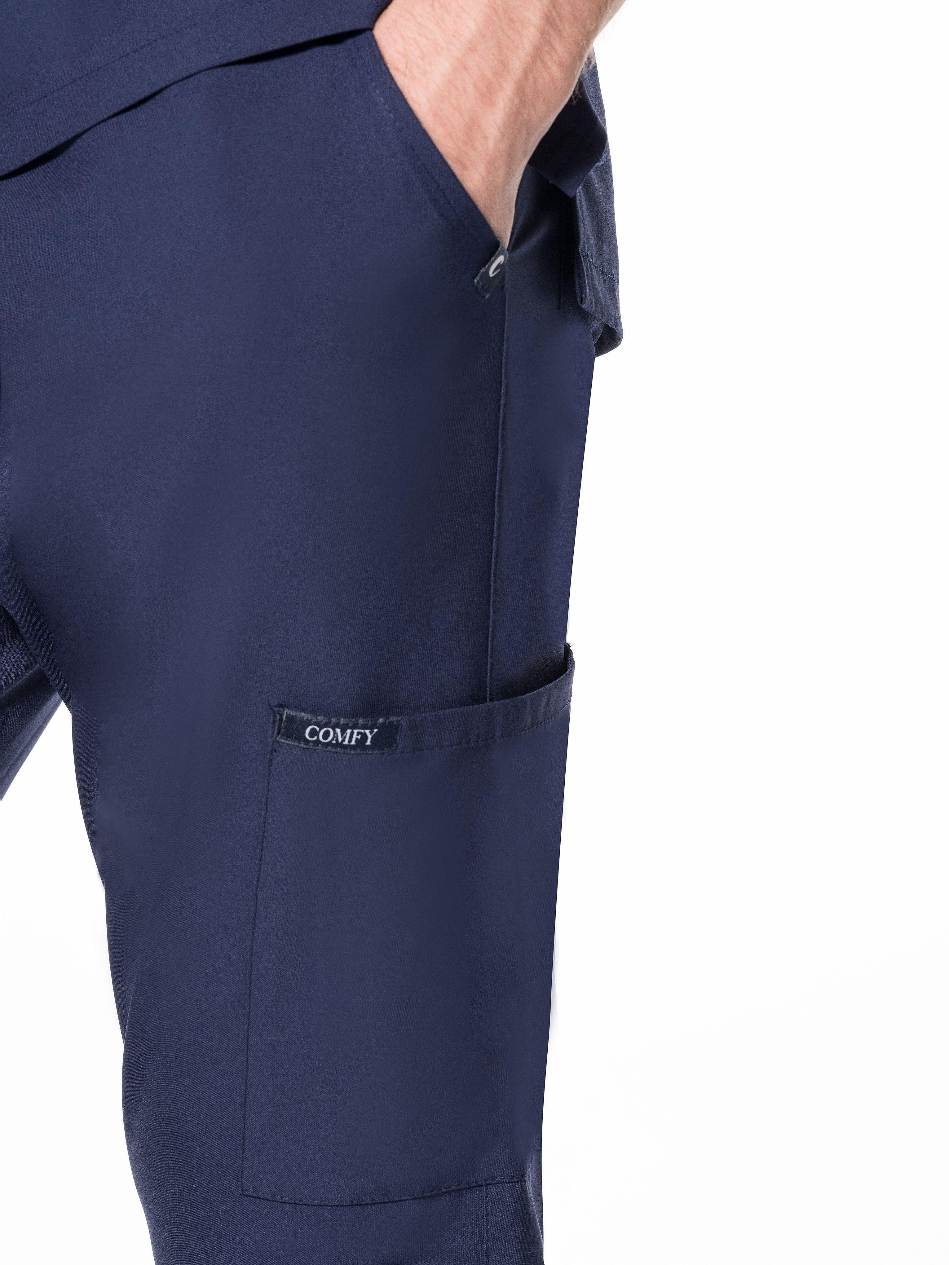 Comfy Master – Cosmo Lacivert Erkek Tek Kargo Pantolon Medikal Üniforma - Comfy Master 2025