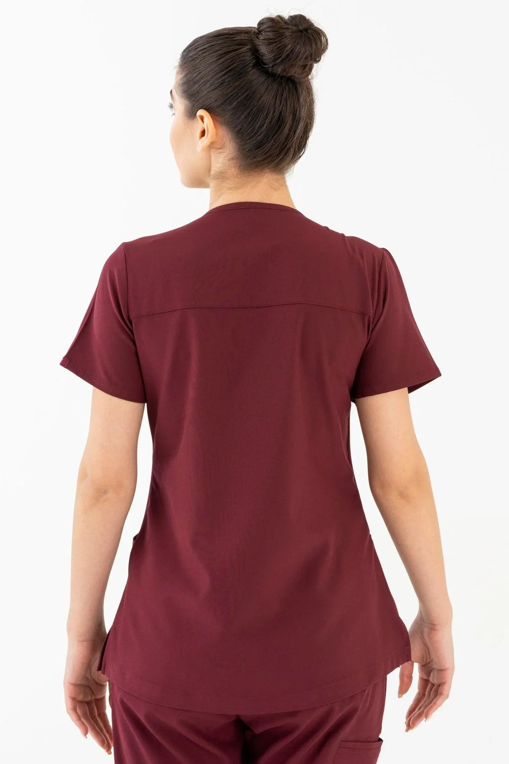 Comfy Master – Lui Bordo Kadın Damla Yaka Medikal Üniforma Tek Üst - Comfy Master 2025