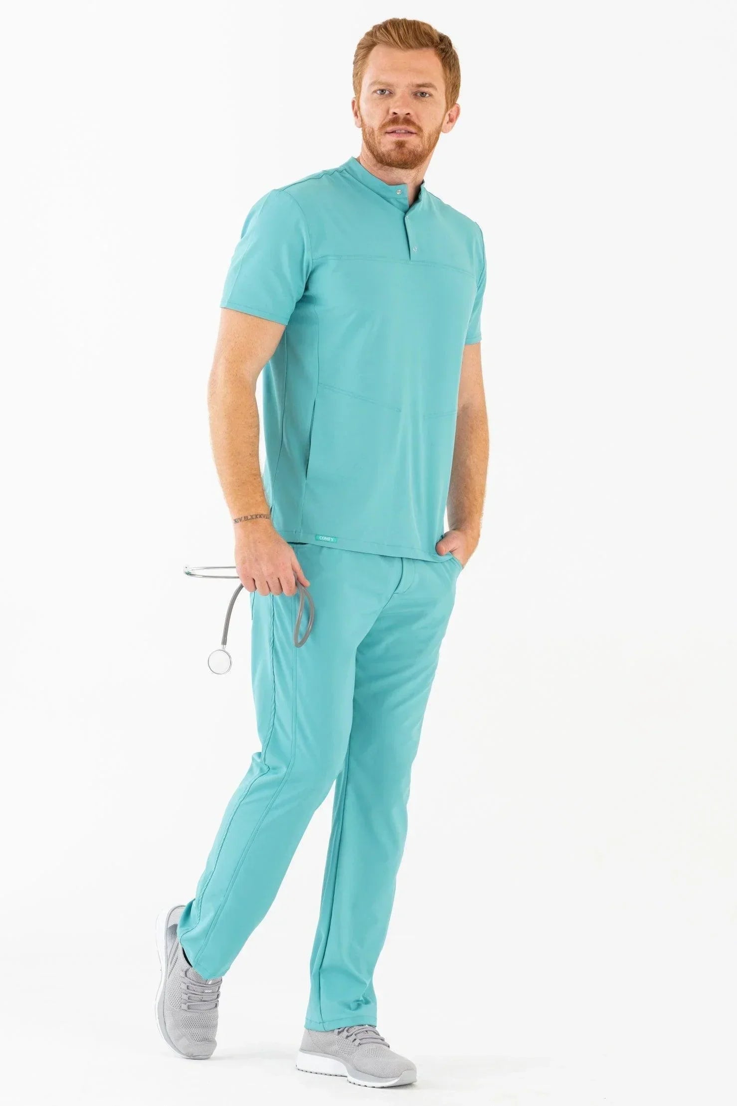 Comfy Master – Robin Turkuaz Erkek Medikal Üniforma Tek Alt - Comfy Master 2025