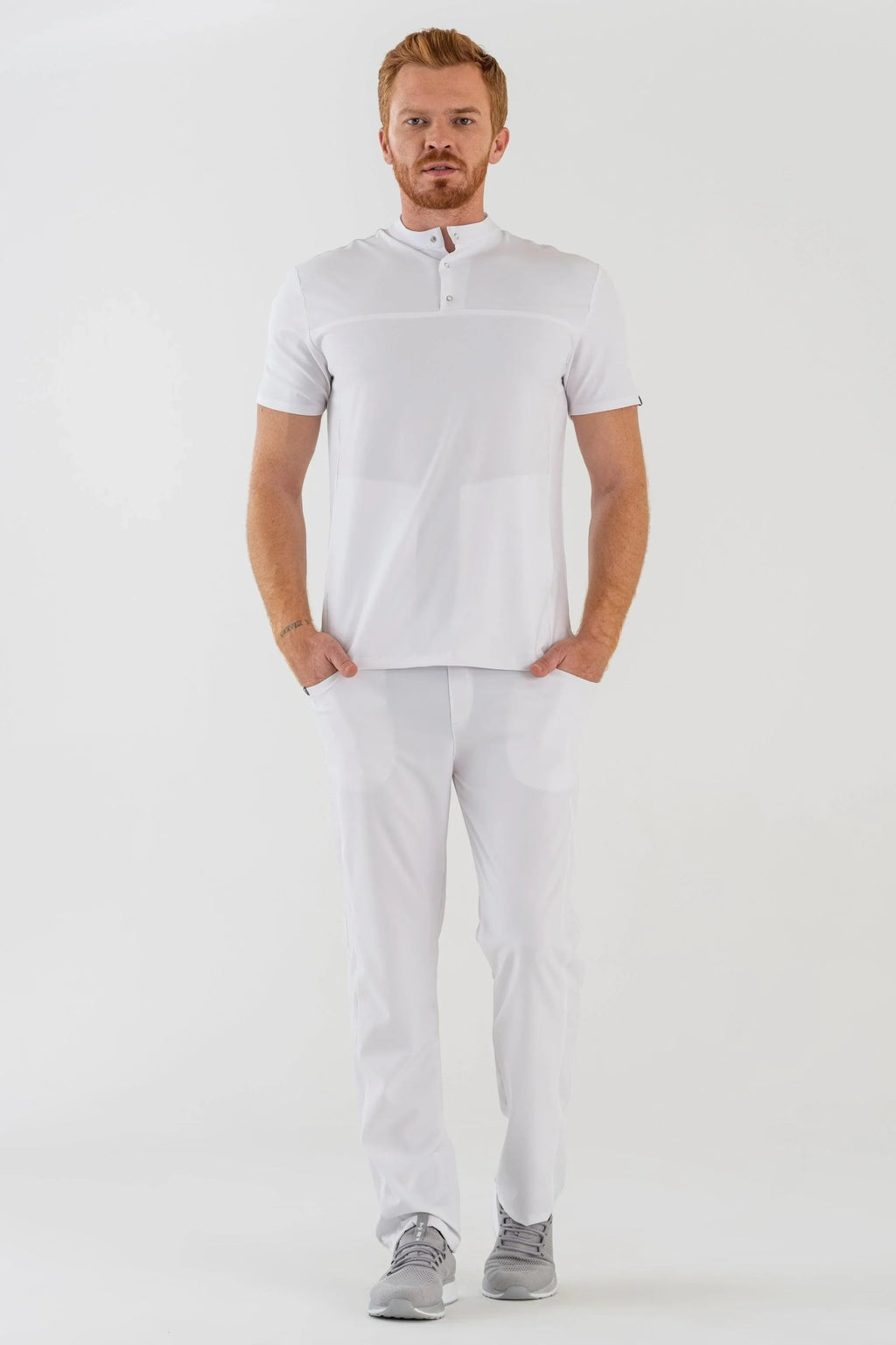Comfy Master – Robin Beyaz Erkek Medikal Üniforma Tek Alt - Comfy Master 2025