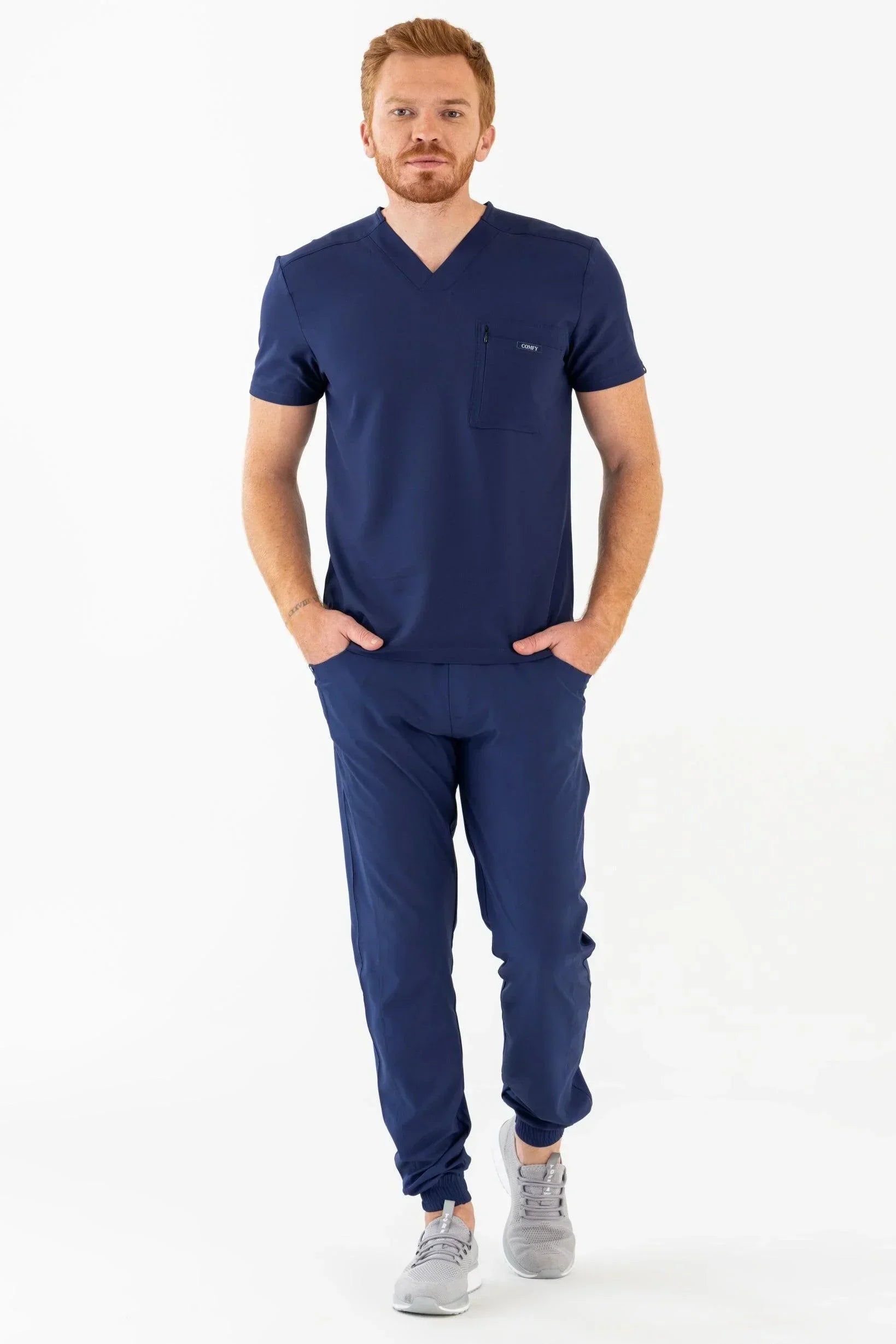 Comfy Master - Jedi Lacivert Erkek Jogger Medikal Üniforma Tek Alt - Comfy Master 2025