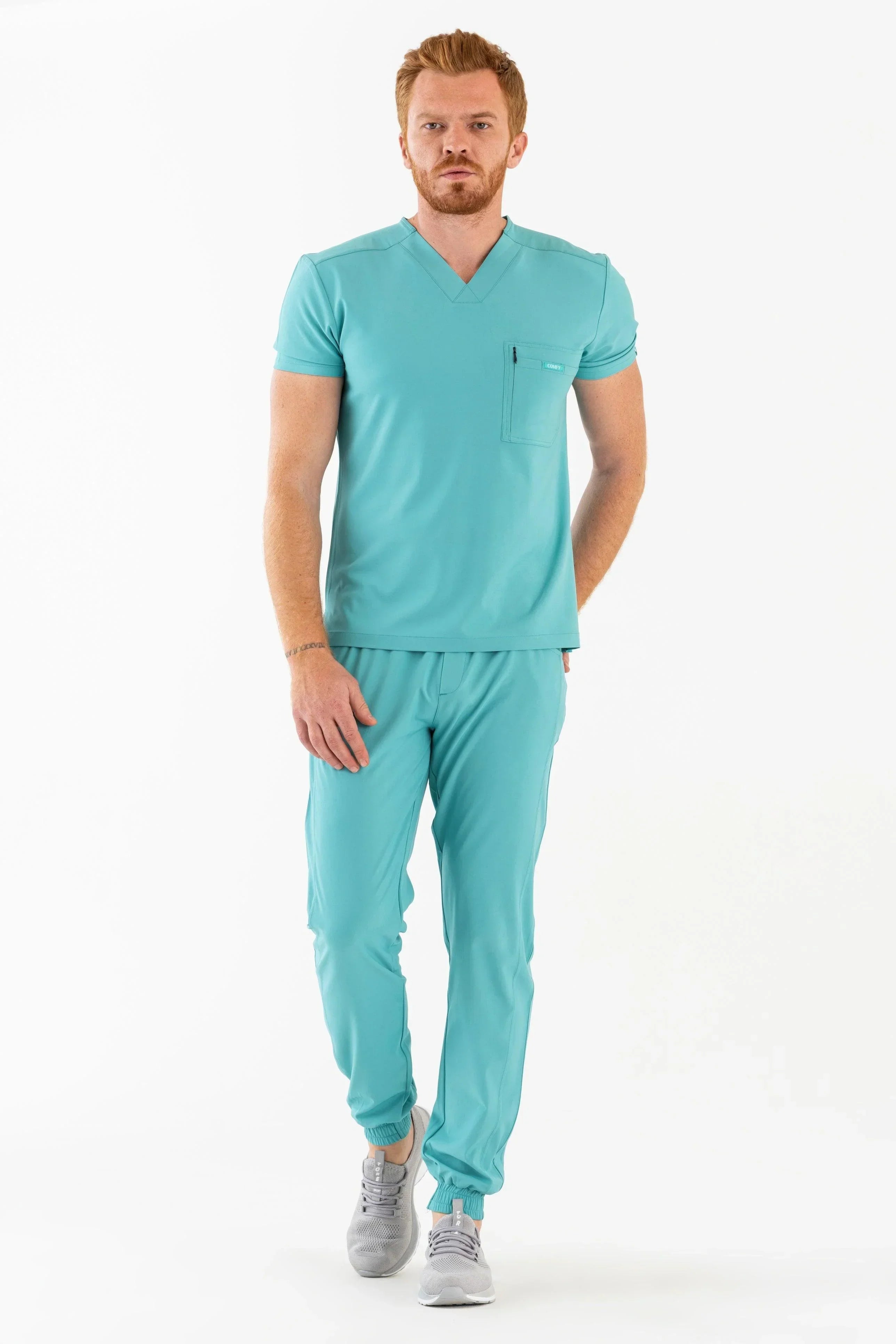 Comfy Master - Jedi Turkuaz Erkek Jogger Medikal Üniforma Tek Alt - Comfy Master 2025