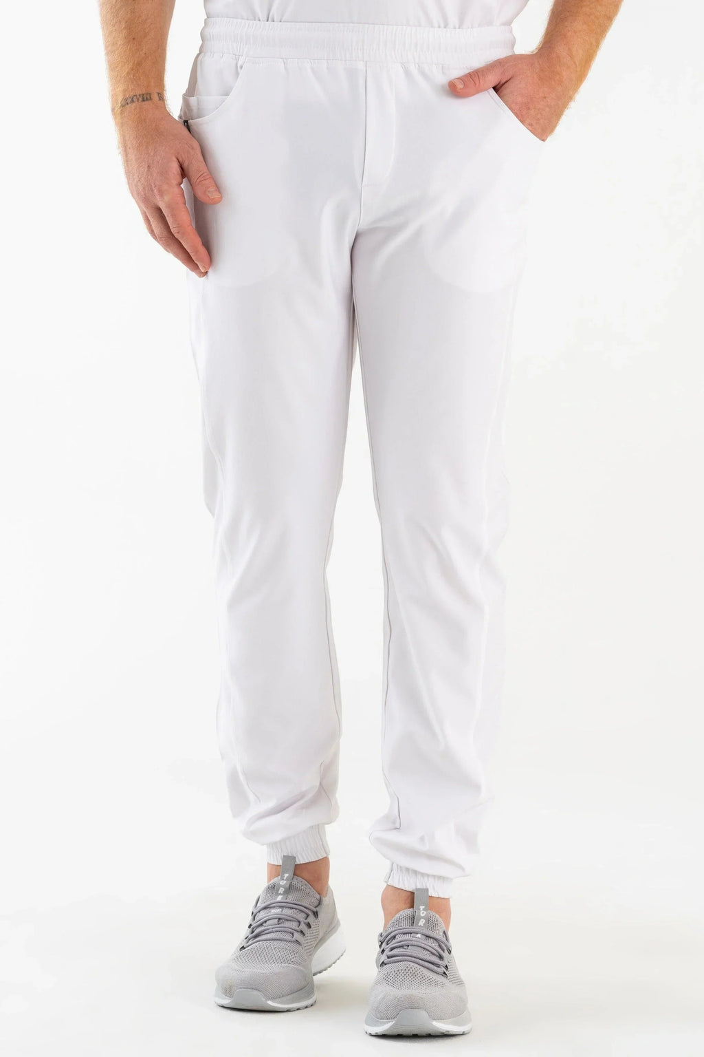 Comfy Master - Jedi Beyaz Erkek Jogger Medikal Üniforma Tek Alt - Comfy Master 2025