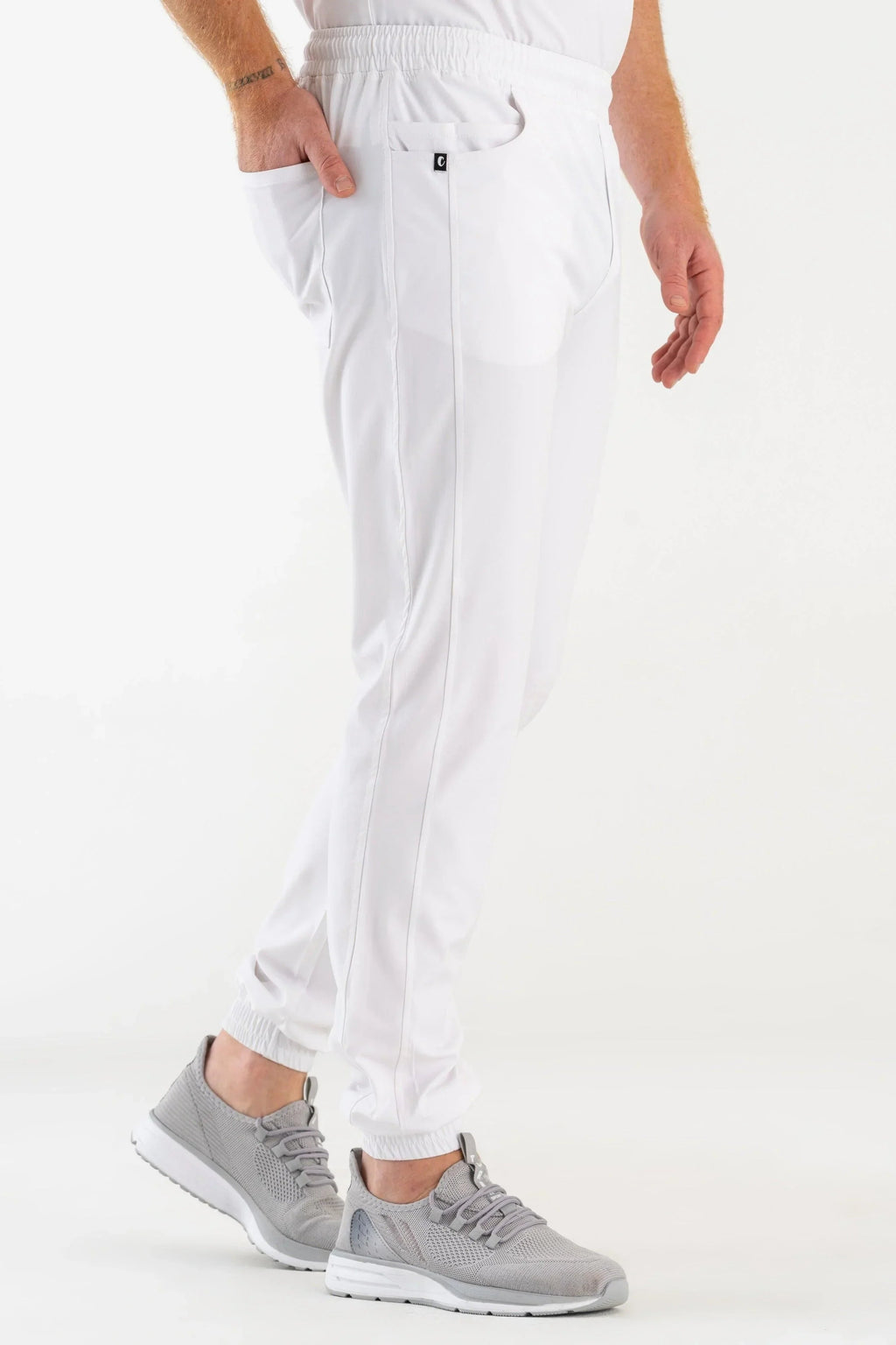 Comfy Master - Jedi Beyaz Erkek Jogger Medikal Üniforma Tek Alt - Comfy Master 2025