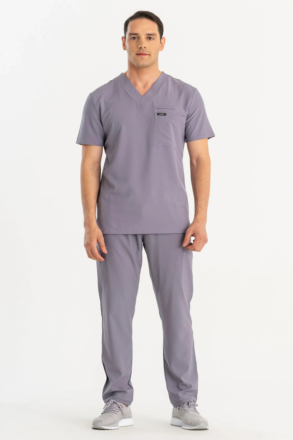 Comfy Master - Astra Erkek Gri Erkek Medikal Üniforma Tek Üst - Comfy Master 2025