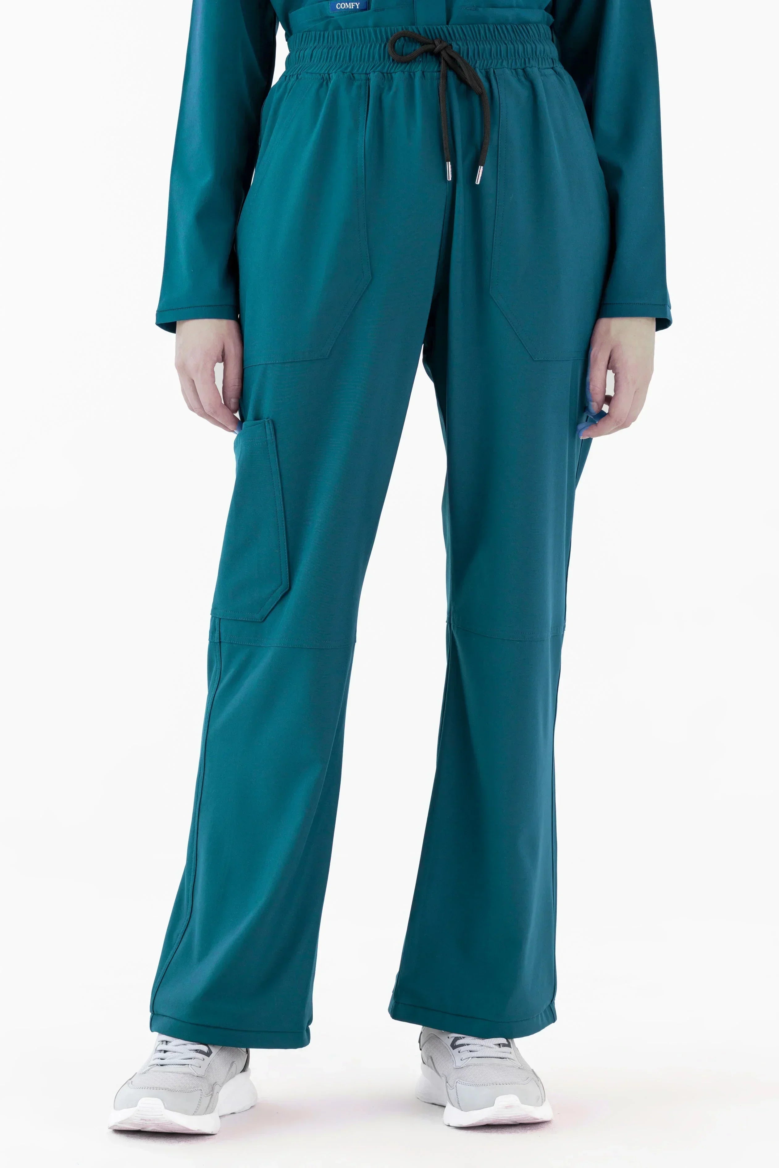 Comfy Master - Daisy Petrol Kadın Kargo Medikal Üniforma Tek Alt - Comfy Master 2025