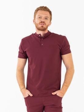 Comfy Master – Jericho Bordo Erkek Hakim Yaka Medikal Üniforma Tek Üst - Comfy Master 2025
