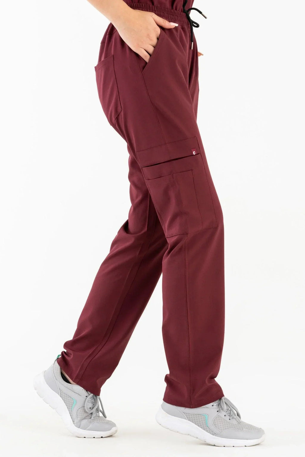 Comfy Master - Harmony Bordo Kadın Kargo Medikal Üniforma Tek Alt - Comfy Master 2025