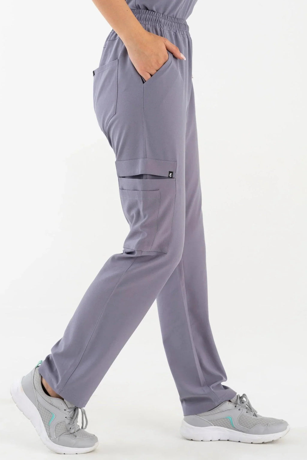 Comfy Master - Harmony Gri Kadın Kargo Medikal Üniforma Tek Alt - Comfy Master 2025